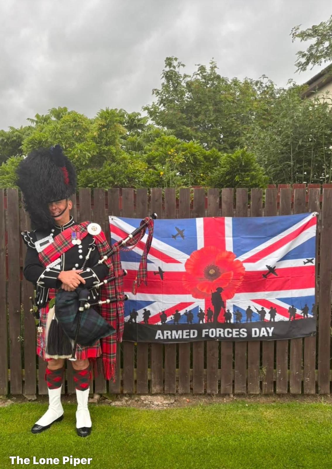 Piping in The Crickety, Brechin (1 of 3)