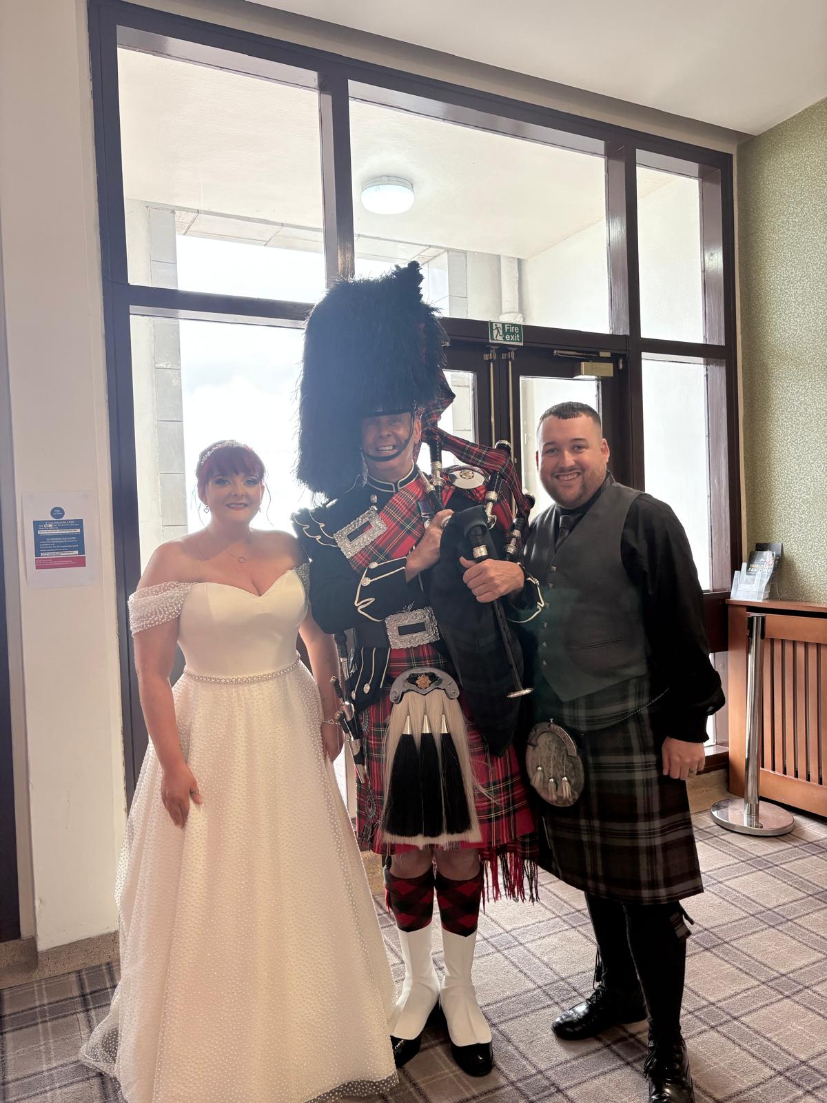 Piping in Beach Ballroom, Aberdeen